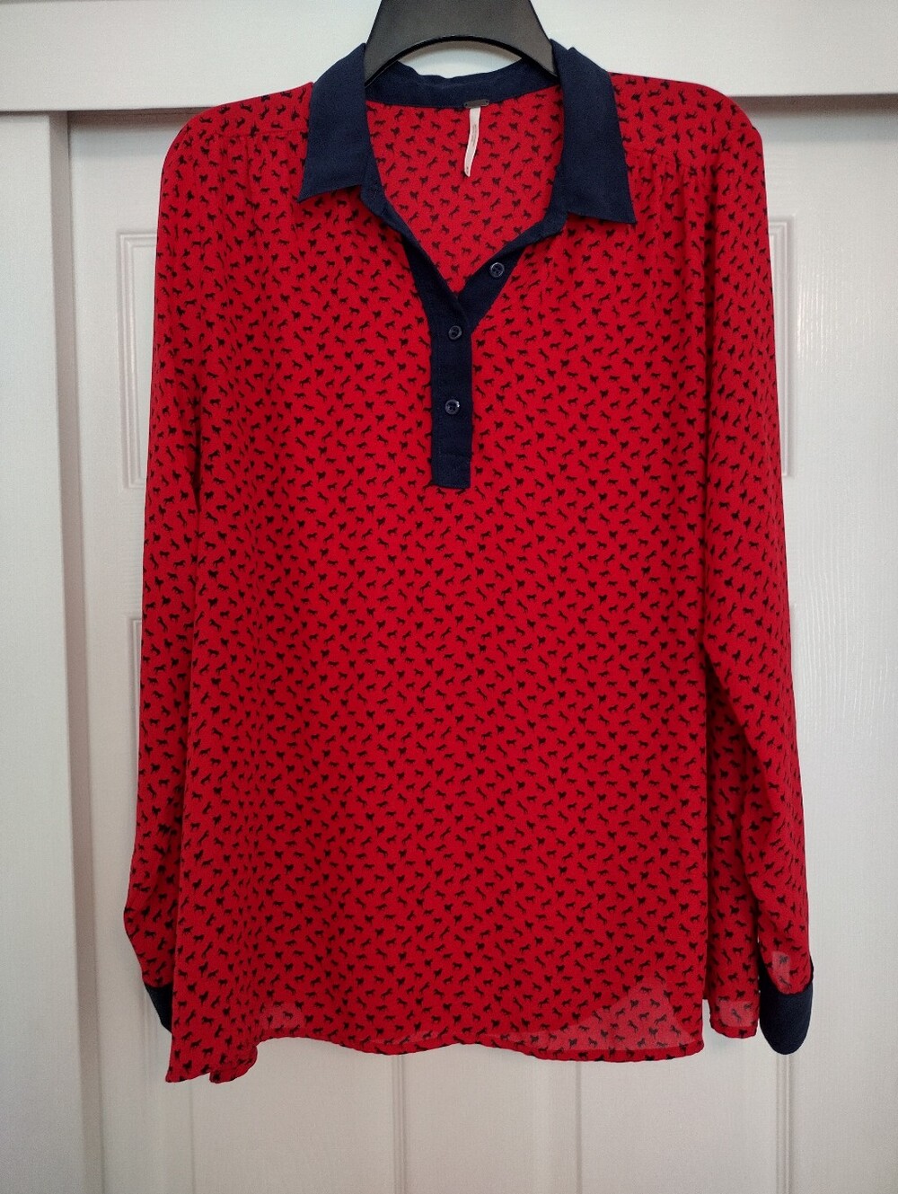 Free People Horse Print Top, M